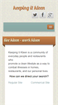 Mobile Screenshot of keepingitkleen.com